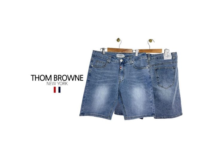 Thom Browne  톰브라운 워싱 스카이블루 데님 반바지