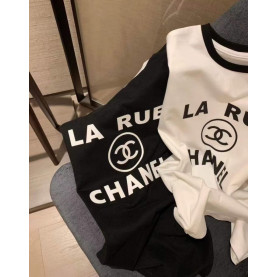 Chanel 샤넬 La 배색 루즈반팔