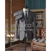 GUCCI 구찌 싱글 남성 체크슈트정장