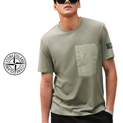 Stone Island 스톤아일랜드 포켓집업 라운드넥 USA 코튼 원단