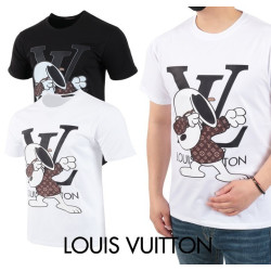 LOUIS VUITTON 루이비통 모노그램 스누피 실켓 반팔 티셔츠