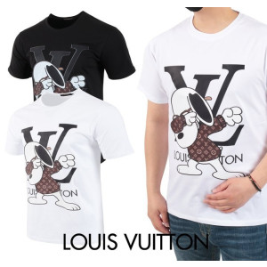 LOUIS VUITTON 루이비통 모노그램 스누피 실켓 반팔 티셔츠