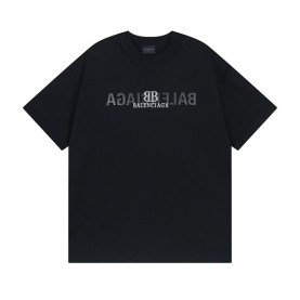 BALENCIAGA 발렌시아가  23138 BB 그래픽 리버스 로고 반팔