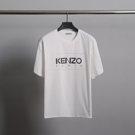 KENZO 겐조 스퀘어 레터링 코튼 반팔티