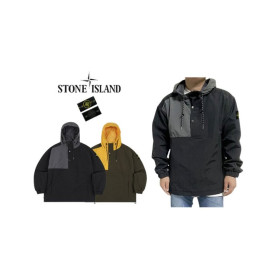 Stone Island  스톤아일랜드 매쉬 배색 후드 아노락 (수입국내배송)