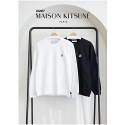 Maison Kitsune 메종키츠네 남여공용 폭스 헤드 라운드 맨투맨 티셔츠