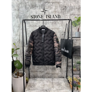 Stone Island 스톤아일랜드 카모 패턴 블루종 경중량 패딩