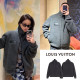 LOUIS VUITTON 루이비통  테디 코튼 울 시그니처 플리스 블루종