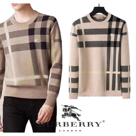 BURBERRY 버버리 패턴 체크 램스울 니트