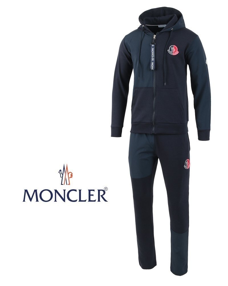 MONCLER 몽클레어 24FW 언발 패치 후드 집업 셋트