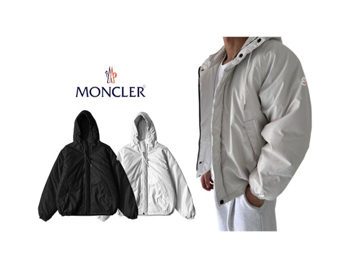 MONCLER 몽클레어 후드 레더 패딩