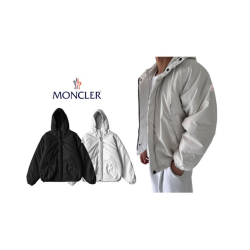 MONCLER 몽클레어 후드 레더 패딩