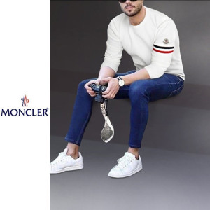 MONCLER 몽클레어 컬러라인 라운드 니트