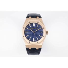 AUDEMARS PIGUET  오데마피게 로얄오크 50주년 한정판 금통 청판 가죽밴드 41mm 15510