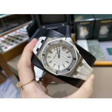 AUDEMARS PIGUET  오데마피게 로얄오크 화골 금통 다이아베젤 러버밴드 37mm 57540