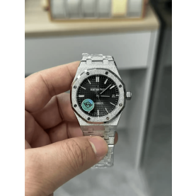 AUDEMARS PIGUET  오데마피게 프로스트 로얄오크 블랙 다이얼 37mm 15454