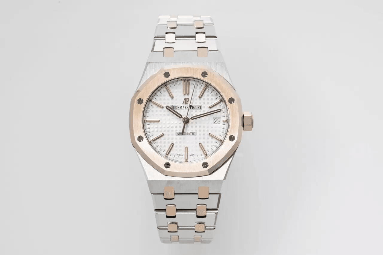 AUDEMARS PIGUET  오데마피게 로얄오크 화이트 다이얼 콤비 41MM 15450