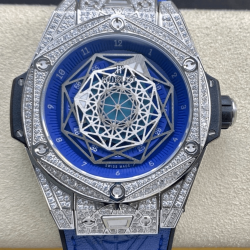 HUBLOT 위블로 상블루 티타늄 블루 풀다이아 415.NX.7179.VR.MXM18