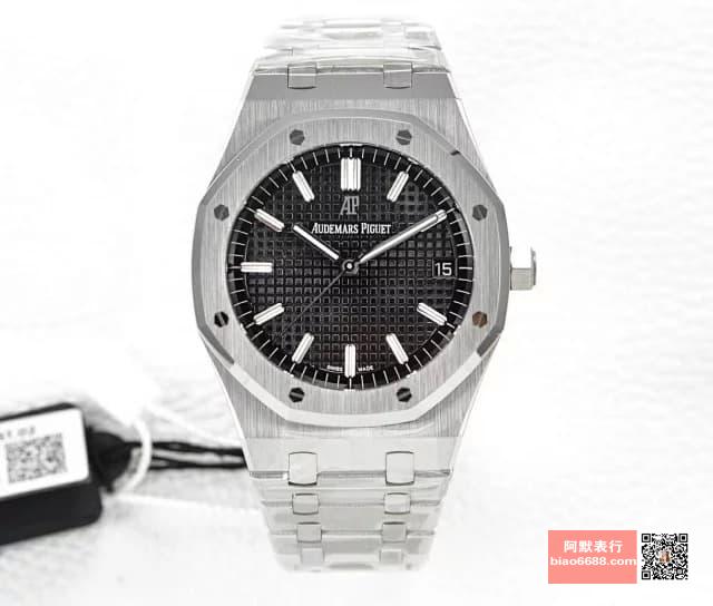 AUDEMARS PIGUET  오데마피게 로얄오크 스틸 블랙다이얼 15500