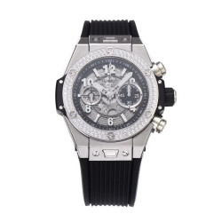 HUBLOT 위블로 빅뱅 유니코 킹 스틸 다이아 베젤 세팅 44mm 421.NX.1170.RX