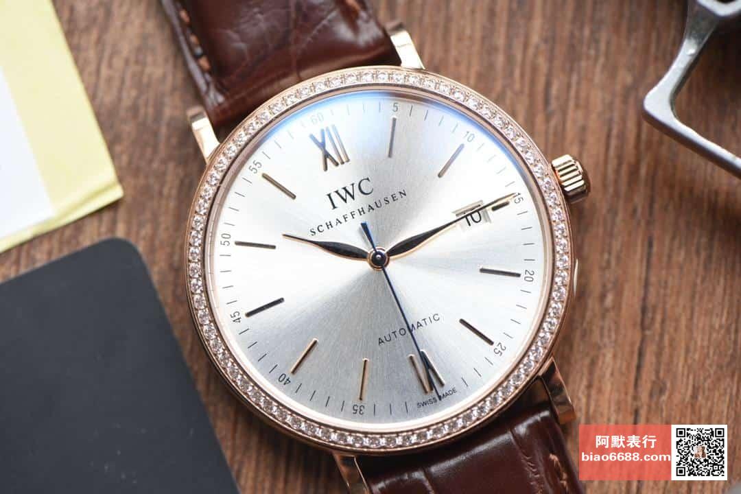 IWC 아이더블유씨 포르토피노 다이아베젤 로즈골드 화이트다이얼