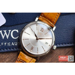 IWC 아이더블유씨 포르토피노 화이트골드 화이트다이얼 브라운