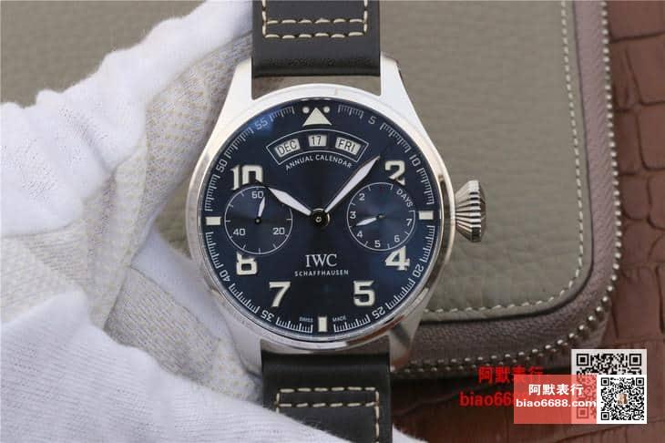 IWC 아이더블유씨 빅 파일럿 애뉴얼 캘린더 블루다이얼