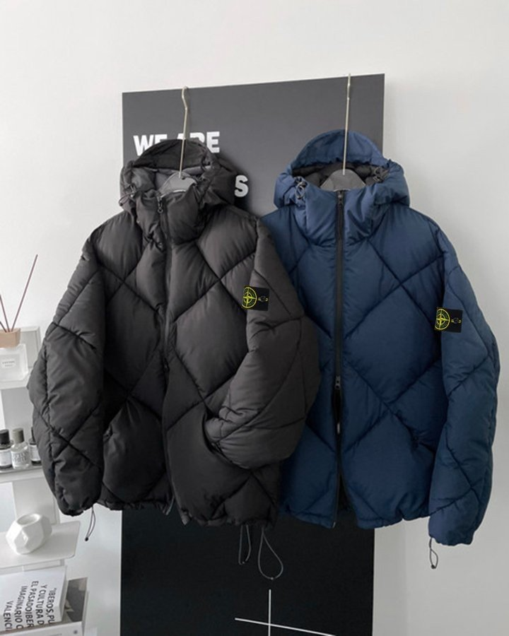 STONE ISLAND 스톤아일랜드 다운 후드 패딩