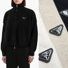 PRADA 프라다 플레이트 니트 집업