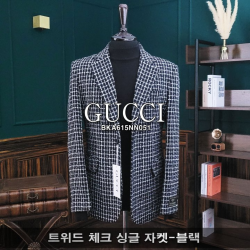 GUCCI 구찌 트위드 싱글 자켓