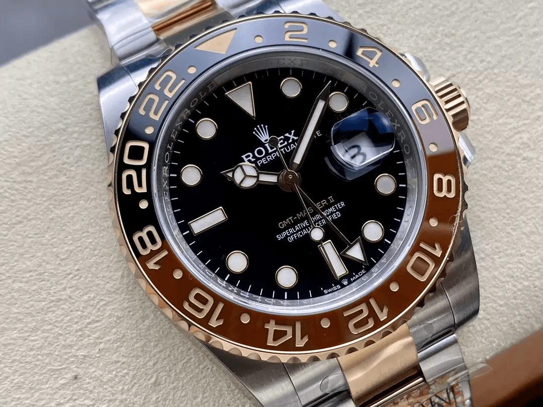 ROLEX 로렉스 롤렉스 GMT마스터2 루트비어 검판 콤비 40mm