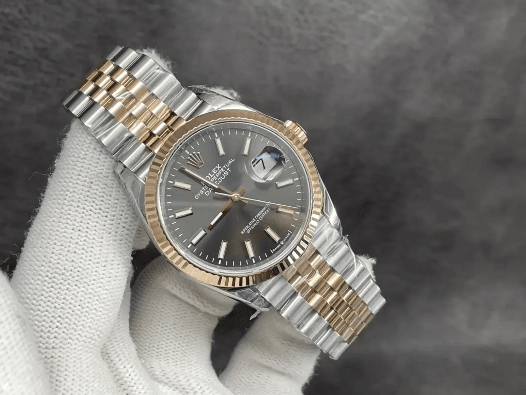 ROLEX 로렉스 데이저스트 그레이 다이얼 콤비 36mm