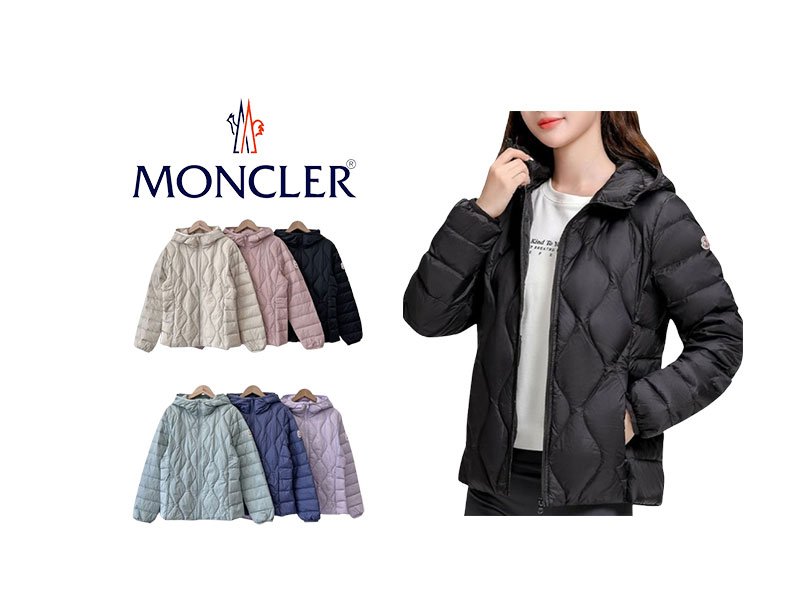 MONCLER 몽클레어 퀄팅 경량 후드 오리털 패딩