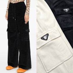 PRADA 프라다 코듀로이 카고팬츠
