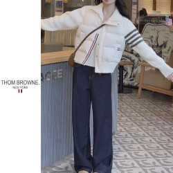 THOM BROWNE 톰브라운 사선 배색점퍼