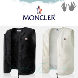 MONCLER 몽클레어 보아털 브이넥 베스트