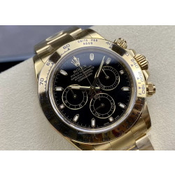 ROLEX 로렉스 데이토나 블랙 다이얼 옐로우 골드 금통 m116508