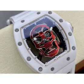 RICHARD MILLE 리차드밀 화이트 세라믹 스컬 다이얼 RM52-01 레드-그린