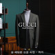 GUCCI 구찌 울 헤링본 싱글 자켓