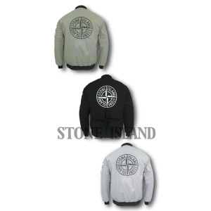 STONE ISLAND 스톤아일랜드 리미티드 와팬 리플렉티브 나일론 에코닐 패딩 블루종