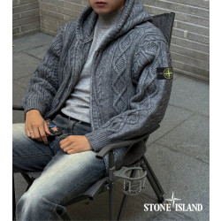 STONE ISLAND 스톤아일랜드 헤비 피셔맨 투웨이 집업