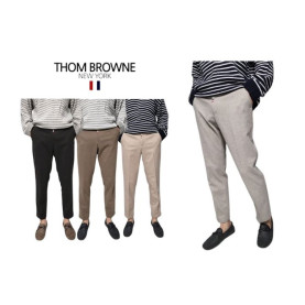 THOM BROWNE 톰브라운 기모 반밴딩 슬랙스 팬츠