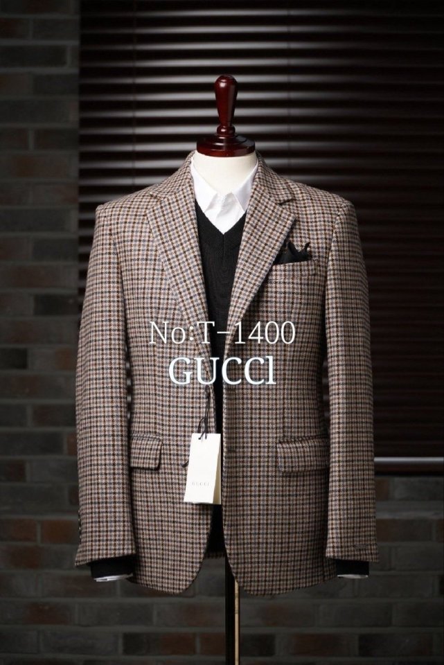 GUCCI 구찌 세퍼레이트스타일링 콤비자켓 체크자켓