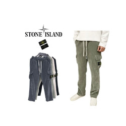 STONE ISLAND 스톤아일랜드 코듀로이 와이드 카고팬츠