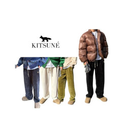 MAISON KITSUNE 메종키츠네 원턱 코듀로이 팬츠