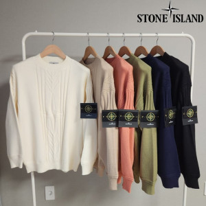 STONE ISLAND 스톤아일랜드 오버핏 울 하찌 와펜집업