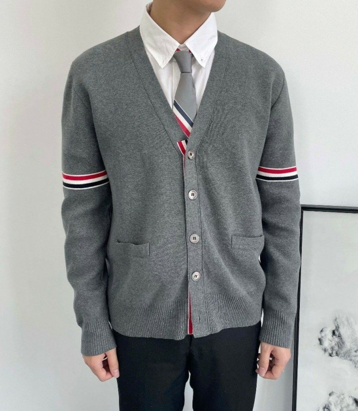 THOM BROWNE 톰브라운 옴므  삼선 니트 가디건 2COLOR