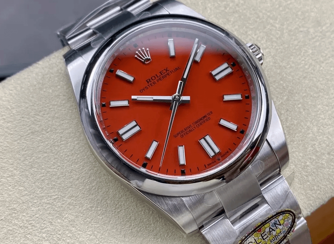 ROLEX 로렉스 오이스터퍼페츄얼 레드 다이얼 36mm 126000