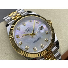 ROLEX 로렉스 데이저스트 화이트 MOP 다이얼 콤비 10P 쥬빌레 41mm 126333-0018