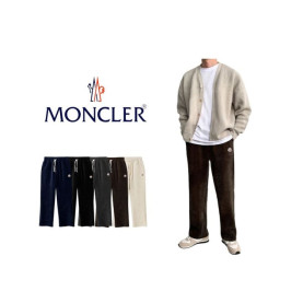 MONCLER 몽클레어 캐시 골덴 와이드 밴딩 팬츠